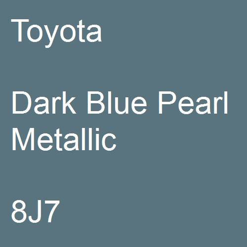 Toyota, Dark Blue Pearl Metallic, 8J7.